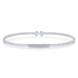 14 KT White Gold Bangle