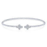 14 KT White Gold Bangle