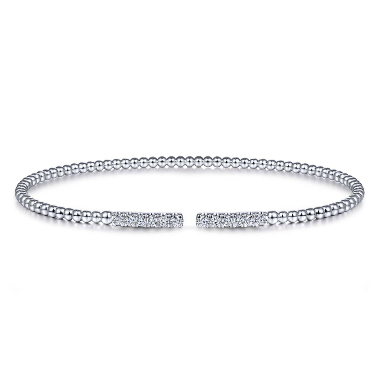 14 KT White Gold Bangle