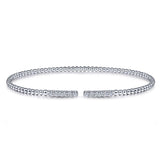 14 KT White Gold Bangle