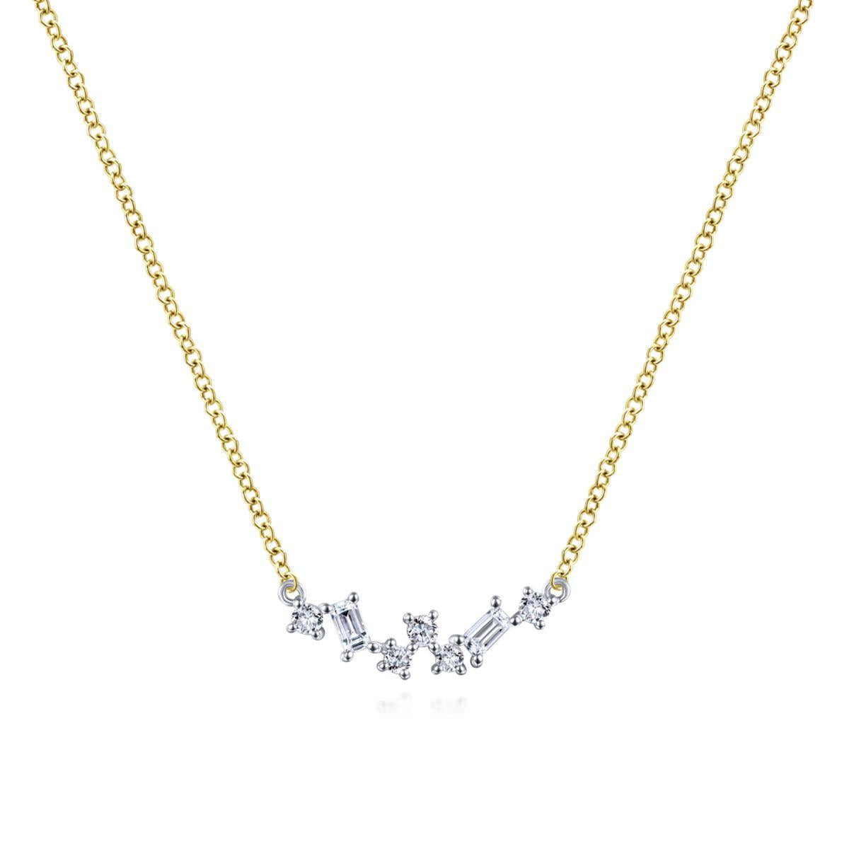 14 KT Bar Necklaces