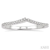 1/5 Ctw Round Diamond Wedding Band in 14K White Gold