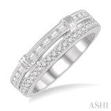1/2 Ctw Diamond Stack Band in 14K White Gold