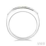 1/2 ctw Princess Cut Diamond Wedding Band in 14K White Gold