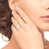 3/4 ctw Lovebright Round Cut Diamond Ring in 14K White Gold