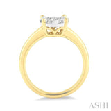 1/4 ctw Lovebright Round Cut Diamond Ring in 14K Yellow and White Gold