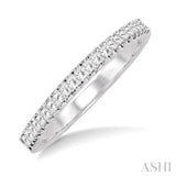 1/3 Ctw Princess Cut Diamond Matching Wedding Band in 14K White Gold