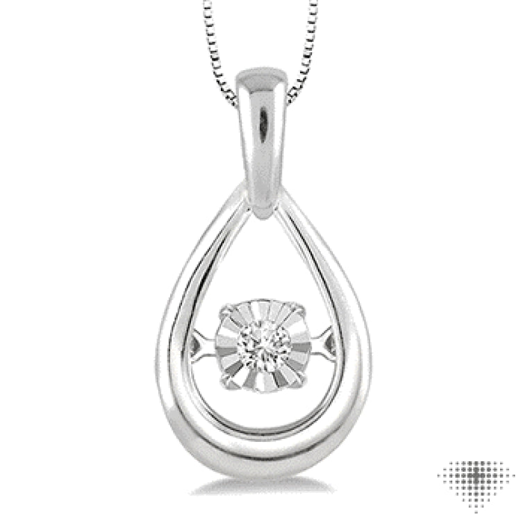 Silver Emotion Diamond Pendant