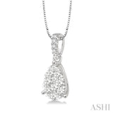 Pear Shape Lovebright Diamond Pendant