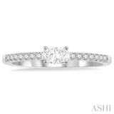 Oval Shape Light Weight Diamond East West Stack Ring