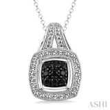 Silver Diamond Pendant