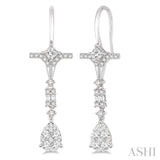 1 Ctw Diamond Lovebright Earrings in 14K White Gold