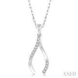 Wishbone Diamond Pendant