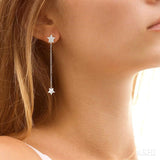 Diamond Long Star Fashion Earrings