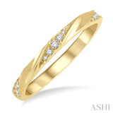 Stackable Light Weight Diamond Band