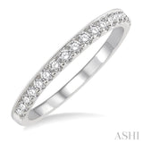 1/3 Ctw Round Cut Diamond Wedding Band in 14K White Gold