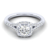 14 KT Halo Engagement Ring