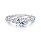 14 KT Twisted Engagement Ring