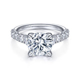 18 KT Straight Engagement Ring