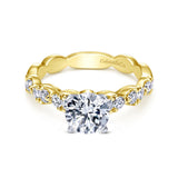 14 KT Straight Engagement Ring