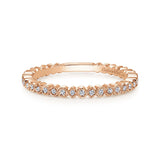 14 KT Stackable Stackable Diamond Band 