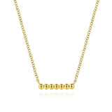 14 KT Bar Necklaces